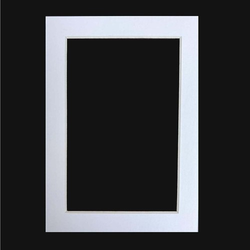 Einzelne Designer 8x10 Matte mit 5x7 Öffnung - weiß (gleicher Versand jede Menge) - Bild 1 von 2