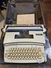 Smith Corona Coronet Super 12 Coronamatic Electric Typewriter Beige/Brown +Case  thumbnail