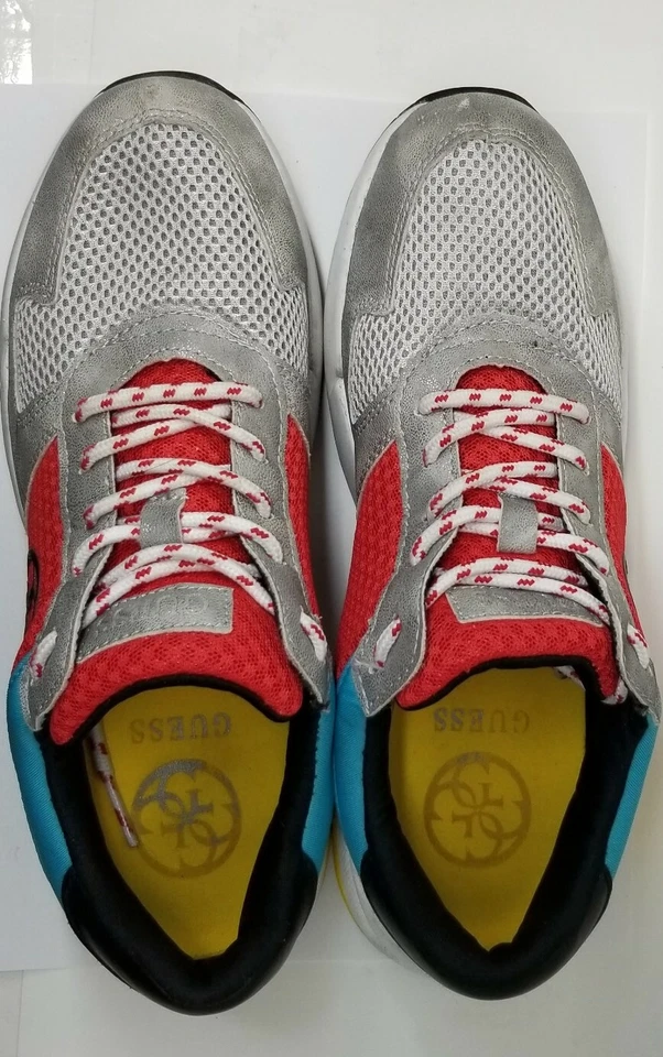 Tênis de couro multicolorido e estanho adivinhe - Imagem 3 de 4