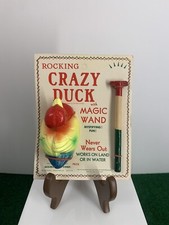 Vintage Rocking Crazy Duck With Magic Wand-USA Made-New On Original Card