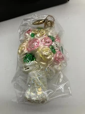 Vintage NEW Christopher RADKO 1999 BOUQUET GEM 99-934-0 Glass Ornament with Box