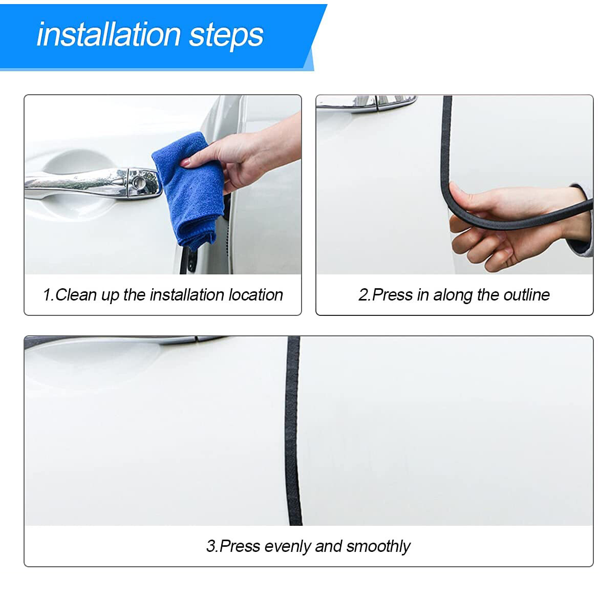 10M Car Door Boot Edge Protector Seal Rubber Strip Trim U Shape Guard