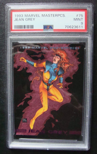 1993 Marvel Masterpieces #75- JEAN GRAY *MINT 9* NICE GRADED MARVEL CARD