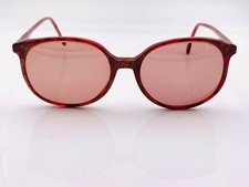 Vintage Marcolin 520 Dawn Brown Burgundy Marble Round Sunglasses FRAMES ONLY