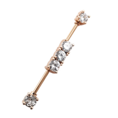 PTOP 14g Industrial Barbell Cartilage Earring Piercing Body Jewelry 38mm 