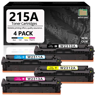 FADSOON 4PK 215A(with Chip)Toner For HP Color Pro M155a MFP M183fw M182n M182nw