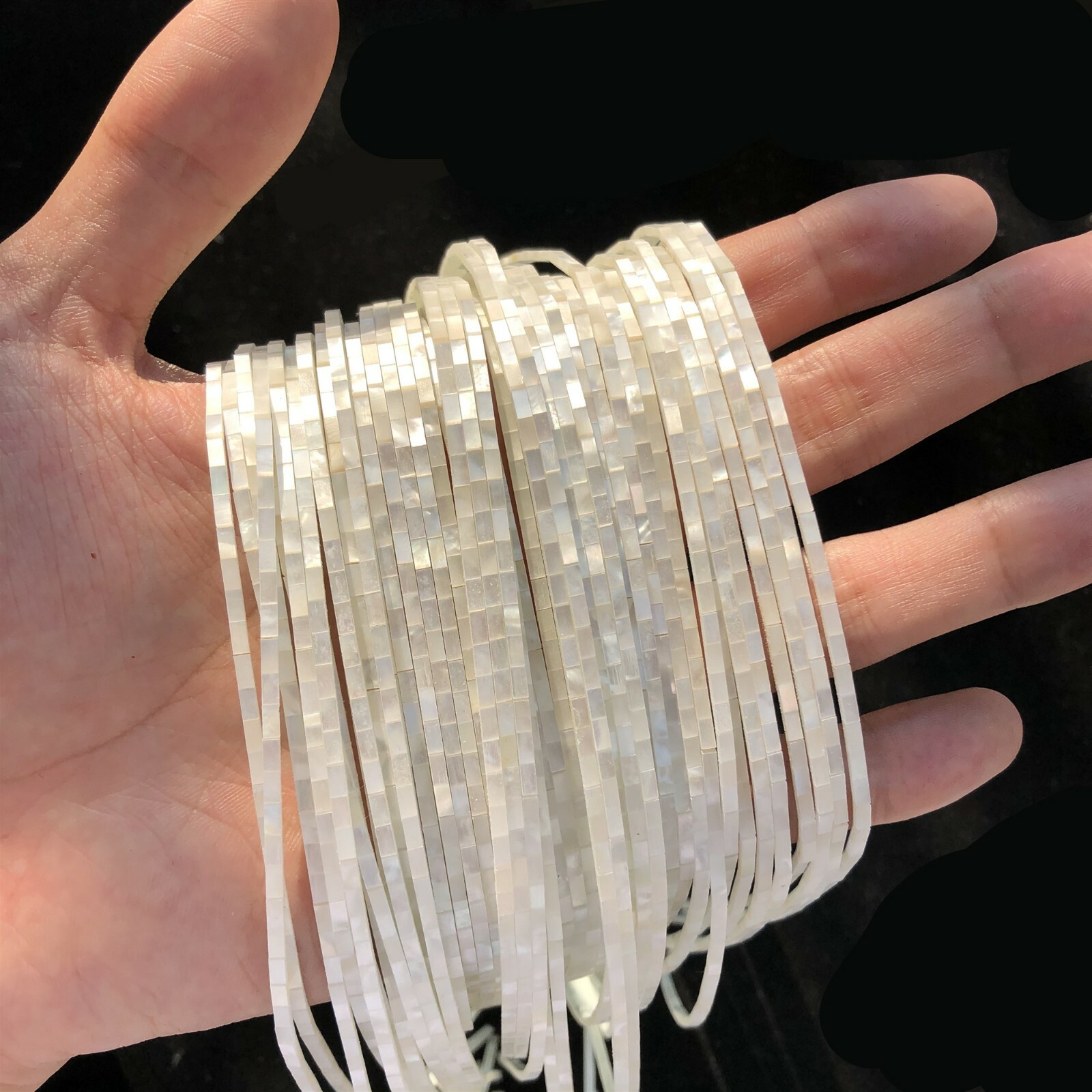 Abalone Guitar Inlay 8-Piece Abalone Shell Inlay Binding Strips For Guitar - 400x1.5mm (16x1/16"), Luthier Grade 2A Quality Guitar Inlay Materials - Foto 13