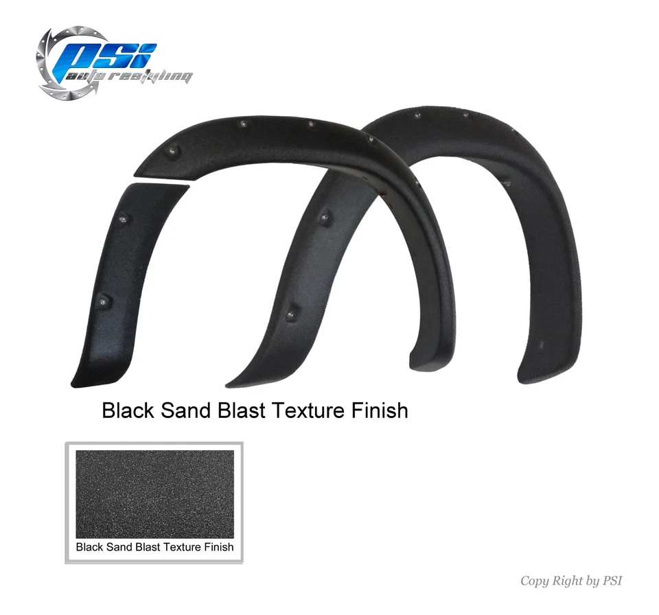 Pocket Bolt Fender Flares Fits Toyota Tundra 2000-2006 Sand Blast Textured Foto 3 de 4