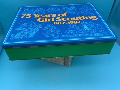 Vintage "75 Years of Girl Scouting" Metal Tin - Picture 2 of 11