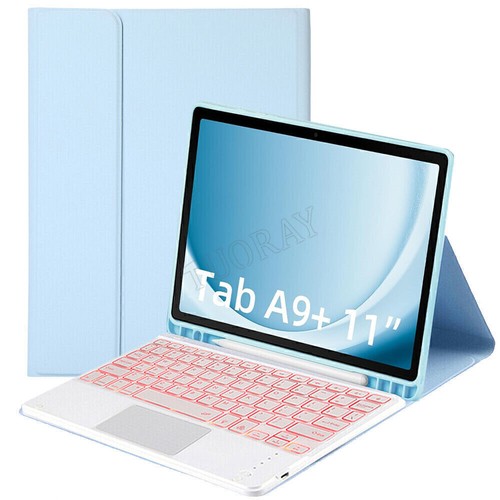 For Samsung Galaxy Tab A9+ 11" 2023 Tablet Touchpad Backlit Keyboard Case Mouse - Picture 37 of 46