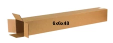 6" x 6" x 48" CARDBOARD BOX - 200 lb - SINGLE BOX - TALL - GOLF CLUB BOX