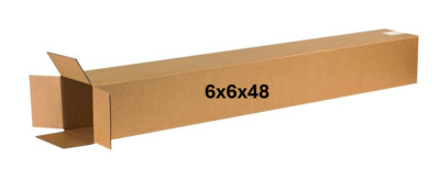6'' x 6'' x 48'' CARDBOARD BOX - 200 lb - 10 BOX BUNDLE - TALL