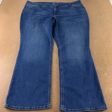 Lee Women's Size 26 Regular Fit Dark Wash Denim Mid Rise Boot Cut Jeans NWT