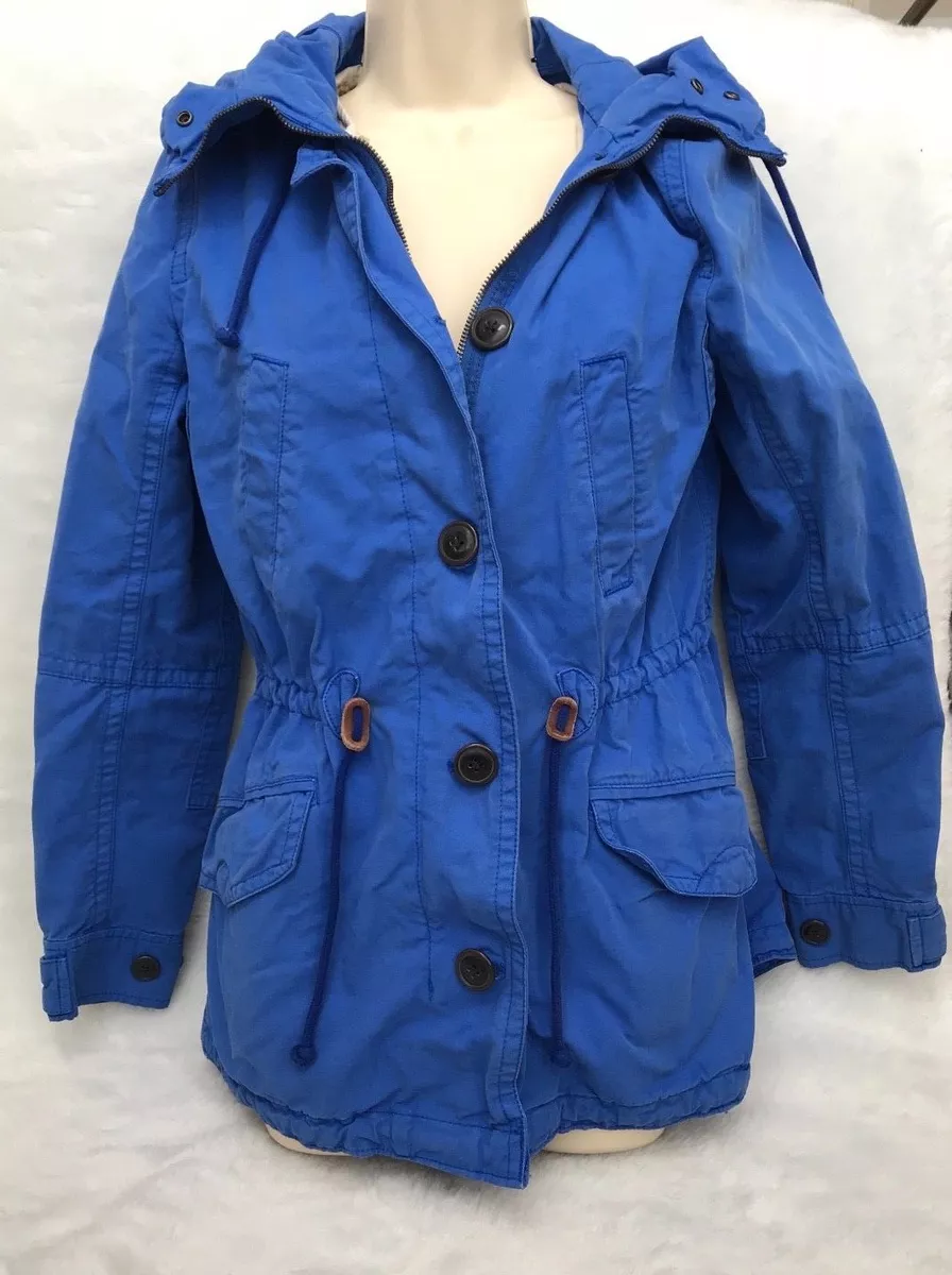 Veste manteau parka doubl e de fausse fourrure Gap 2 en 1 bleu anorak royal 178