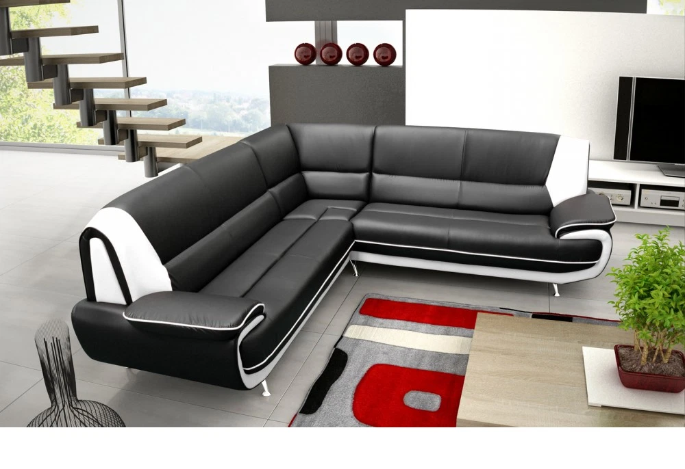 Black White Palermo Sofa 3 2 Seater