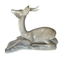 Porcelanas Pales Sitting Gazelle High Gloss Vintage 7.25” Sculpture Spain