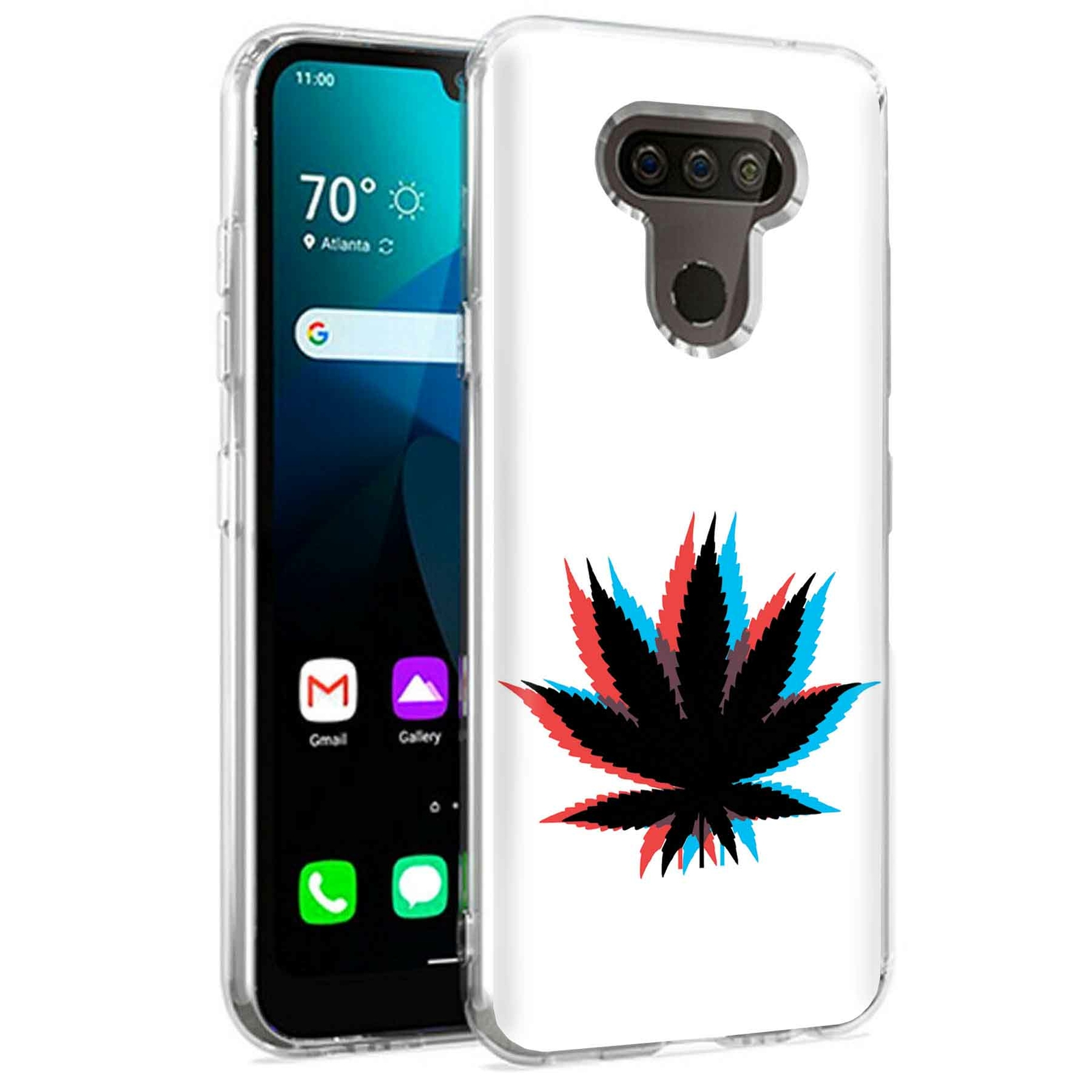 Phone Case for LG Harmony 4,Xpression Plus 3,K40S, Marijuana in 3D  Print