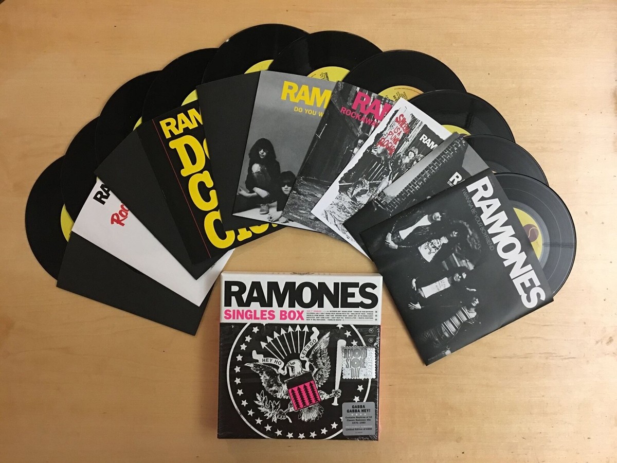 RAMONES Singles Box Ltd. #ed RSD 2017 10 x 7