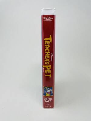 Very Rare Demo VHS Tape Disney's TEACHERS PET Clamshell Case