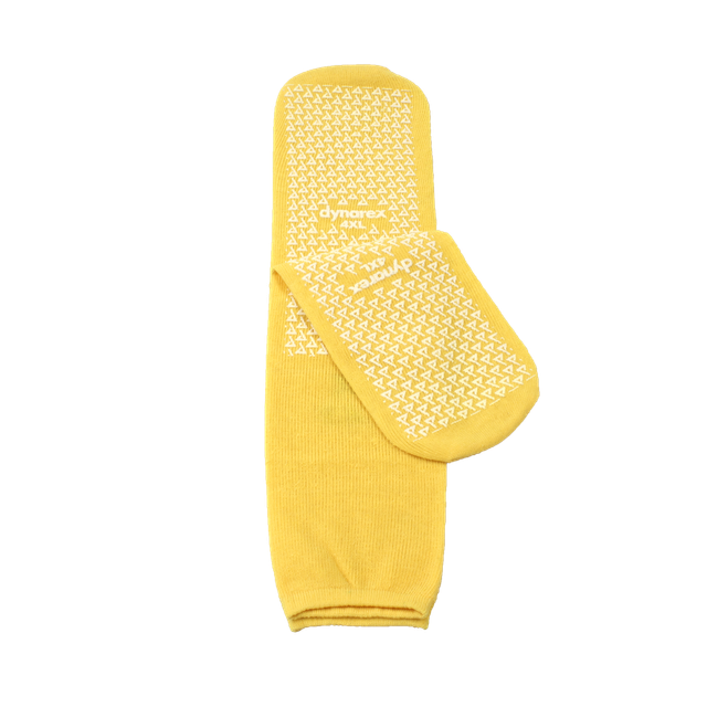 6 Pairs of 4XL, Yellow Double Sided AntiSlipper Socks, Non Skid