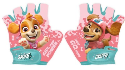 Fahrradhandschuhe ''Paw Patrol Girls'', Größe S, fingerloser Schutz-Handschuh