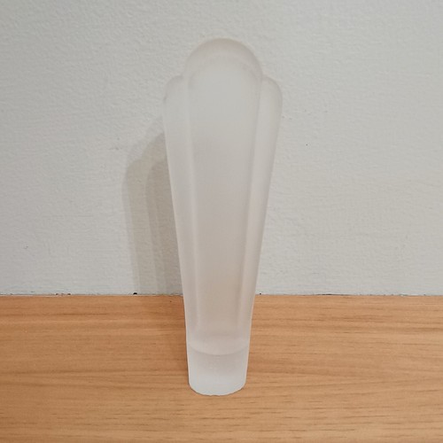 Vintage Art Deco White Frosted Glass Perfume Topper - Picture 2 of 6