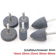 16-40mm Schleifstifte Schleifstein Schleifer 6mm Schaft Für Dremel Bohrmaschine