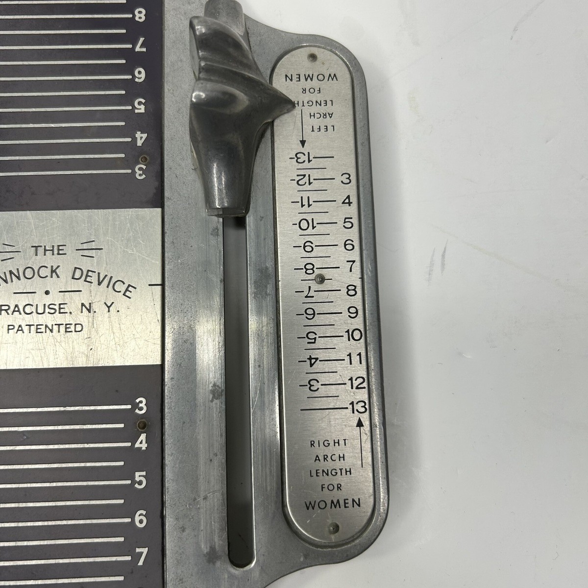 The Brannock Device NY VTG Shoe Sizer Width Arch Foot