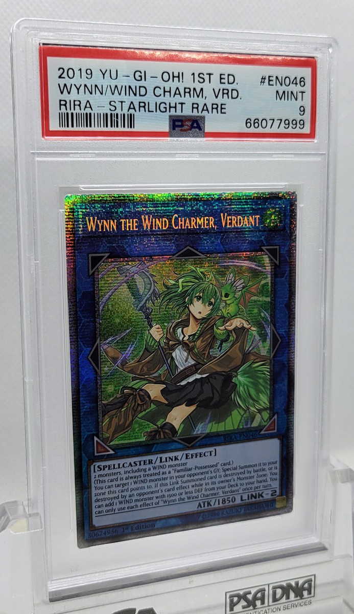 サ*リ様 Wynn/Wind Charm, Vrd. シークレットレア PSA Wynn the Wind Charmer, Verdant (Starlight Rare) RIRA-EN046 Rising