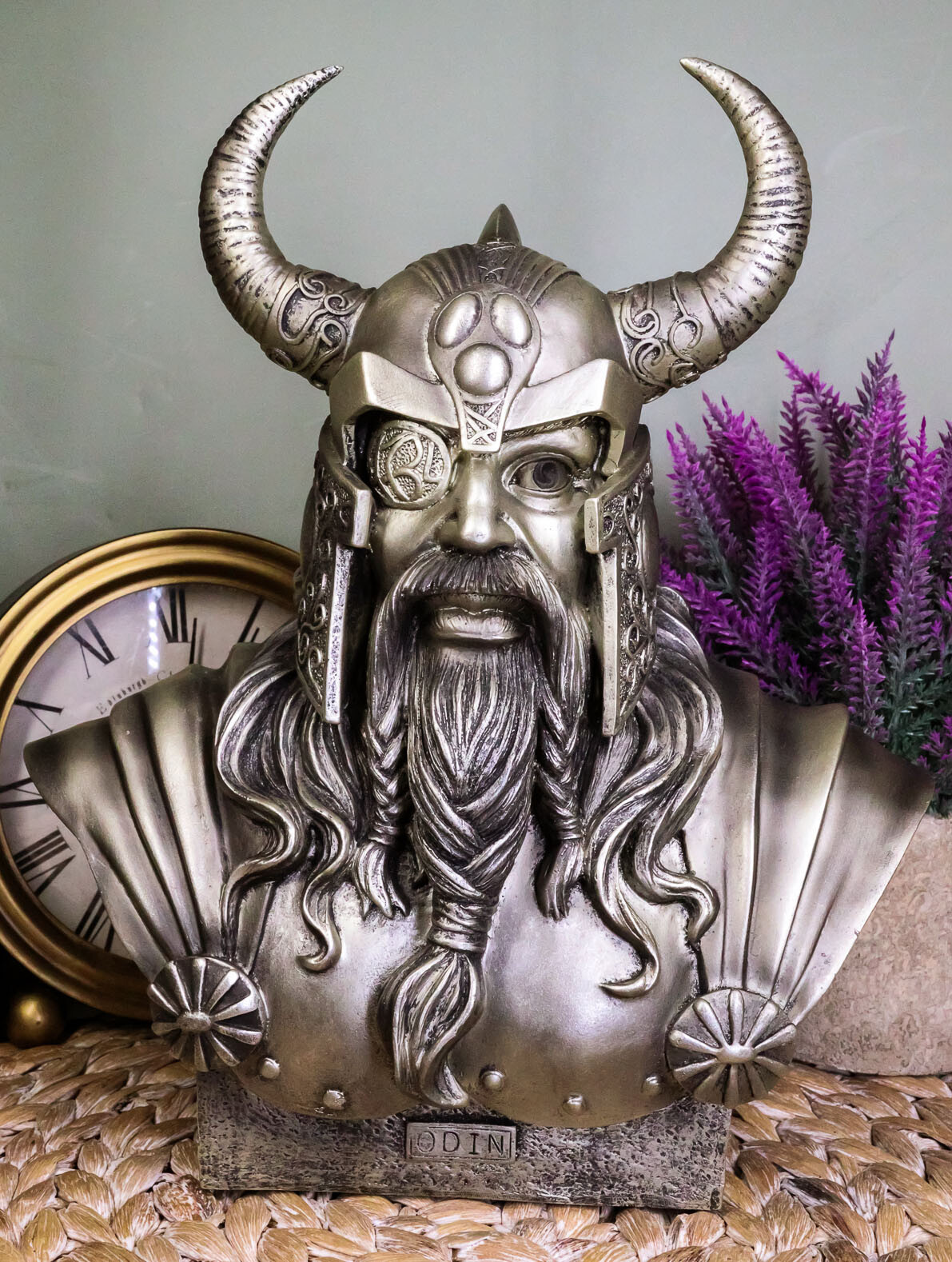 Norse Viking Warrior God Odin The Alfather Bust Statue Ruler Of Asgard  Figurine | eBay