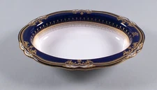 Spode LANCASTER COLBALT Bone China Oval Vegetable Bowl Monogrammed  Multi Avail.