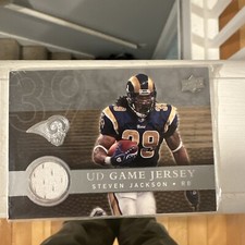 2008 Upper Deck - UD Game Jersey Gold #UDGJ-SJ Steven Jackson /200 (MEM)