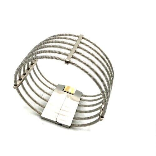 Stainless Steel/Faux Leather Neck Collar Wires Choker Restraint Bondage Slave - Picture 4 of 28