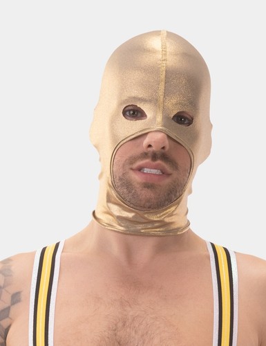 Barcode Berlin - Glossy Mask Hood Cru (Silver & Gold) - Picture 13 of 16