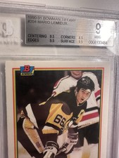 Topps Mario Lemieux Ice Hockey 1990-91 Season Sports Trading Cards ...