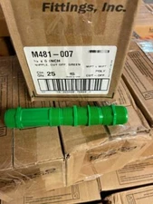 Lasco M481-007 3/4" X 6" Poly Cut Off Riser PVC Green Case of 25 New Factory Box