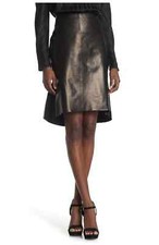 Authentic TOM FORD Leather High Waist Skirt S...