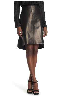 Authentic TOM FORD Leather High Waist Skirt Size 44 It