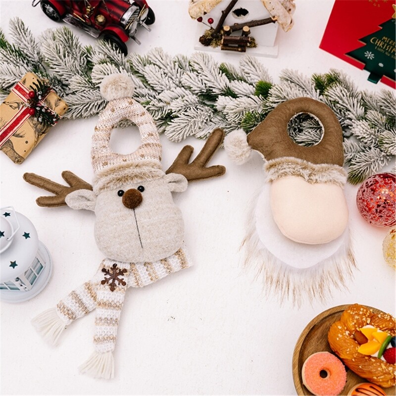 European Christmas Door Hanging Dolls Elegant Holiday Parties