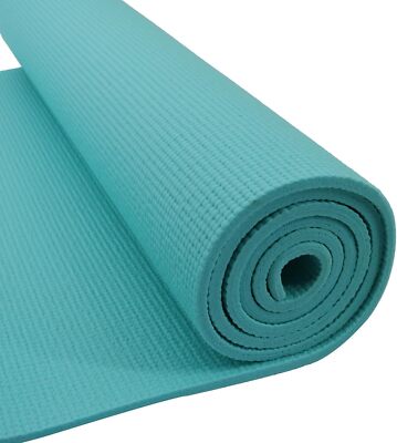 Yoga & Exercise PVC Mat|Durable PVC Foam | Non-Slip Textured Surface|Size173 ...