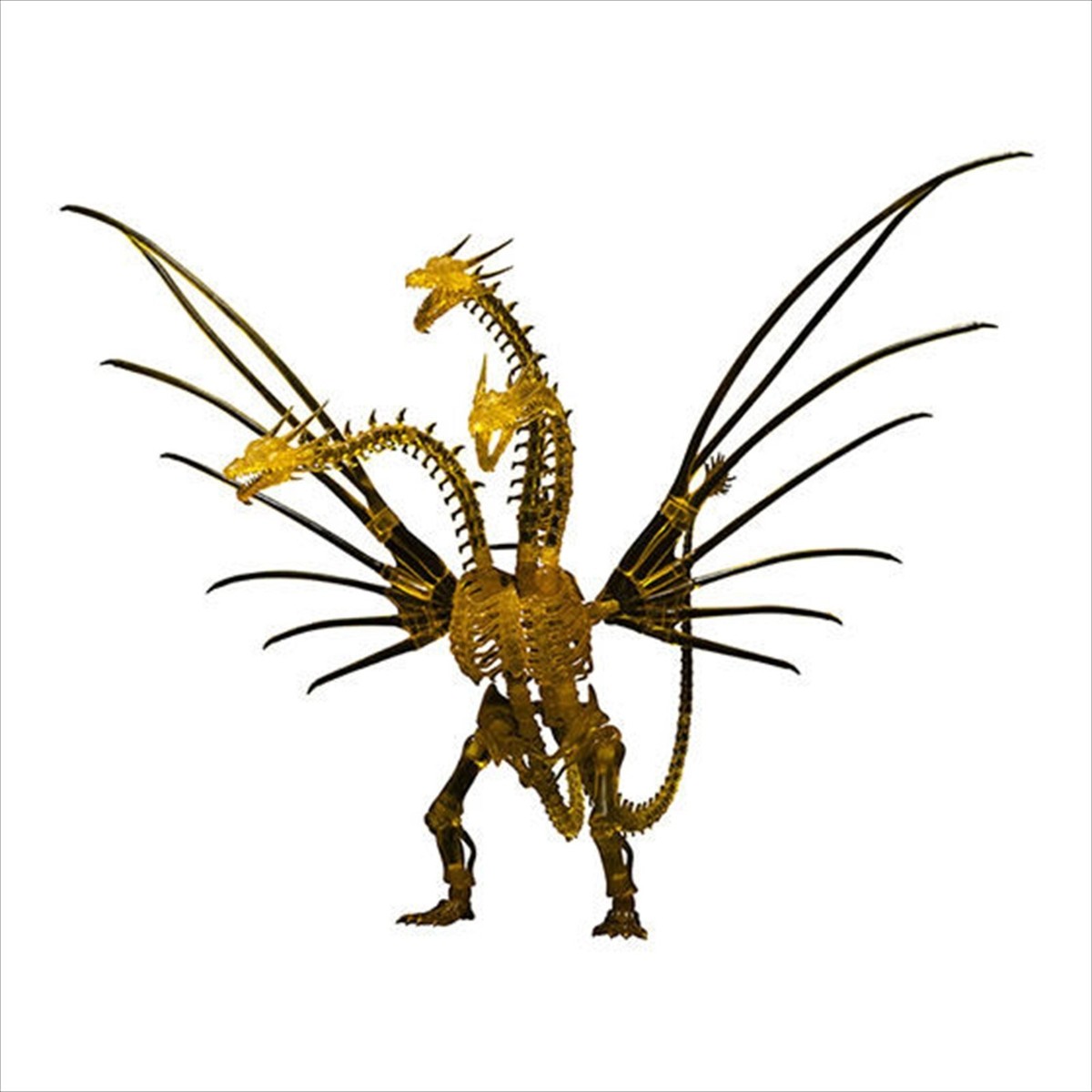 2021 Bandai Clear Yellow King Ghidorah Skeleton Unassembled
