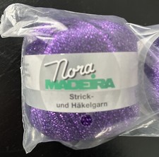5 Pack Nora Madeira Strick-Und Hakelgarn Knitting Crocheting Yarn 25g Purple