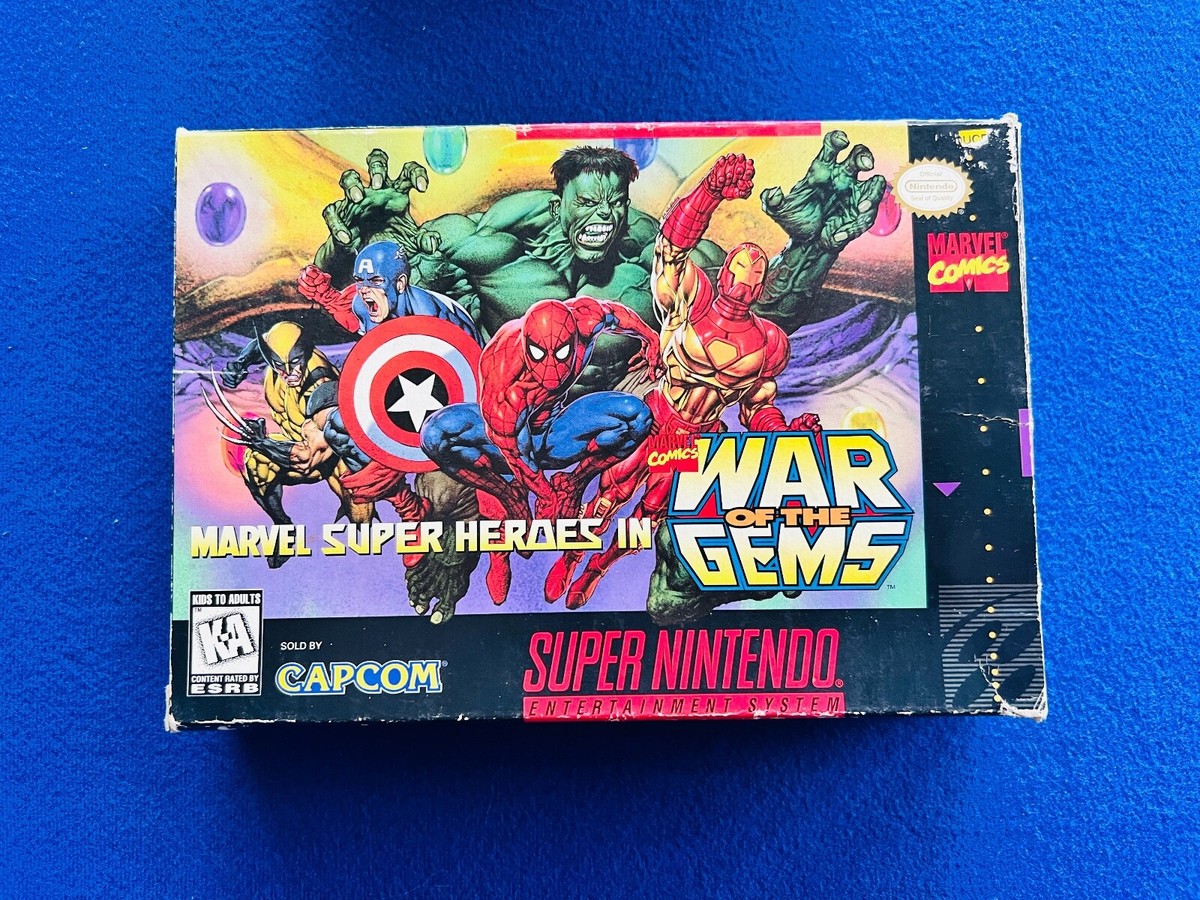 Marvel Super Heroes In War Of The Gems SNES Super Nintendo
