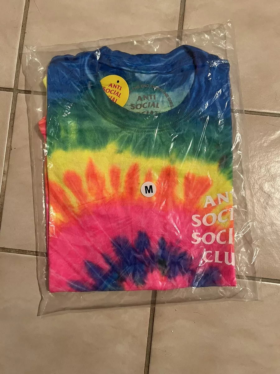 Anti Social Social Club Laguna Rainbow Tie Dye Tee M eBay