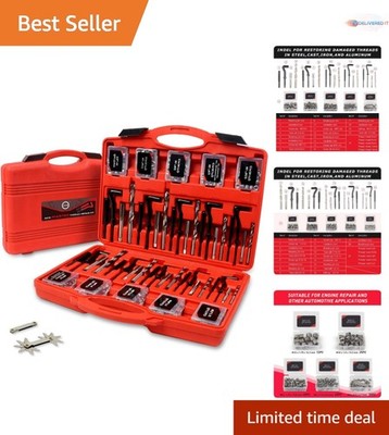 338Pc Thread Repair Kit SAE&Metric HSS Helicoil Repair Kit for Engine Automotive