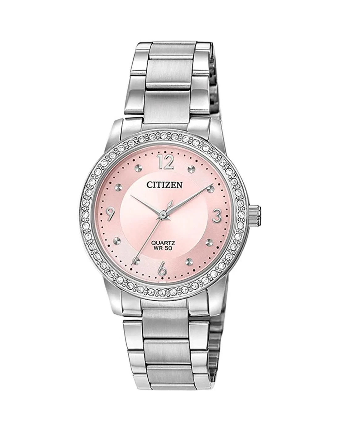 Citizen Quartz Pink Dial Stainless Steel Women's Watch - EL3090-57X ($245 MSRP)
