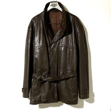 80s 90s Vintage BALLY Italian Leather Short Coat