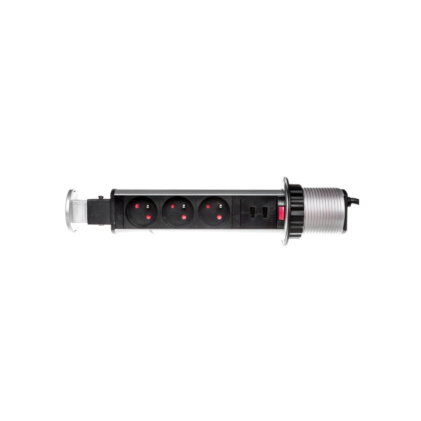 fi6cm furniture socket, 3x250V AC extendable from OR-AE-1349
