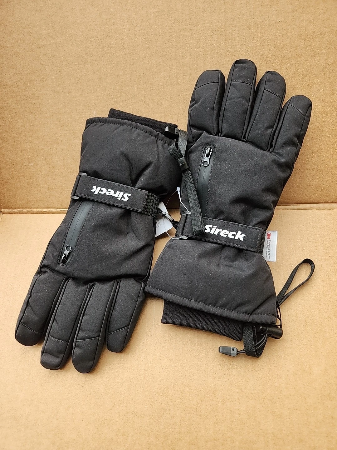 Ski Gloves,-30℉ Men Women Winter Gloves,5-Layer Waterproof Cold Large Black