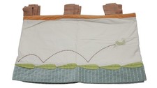 Two Kenneth Brown Jumping for Joy Window Valances Frog Nursery Curtains 45x14